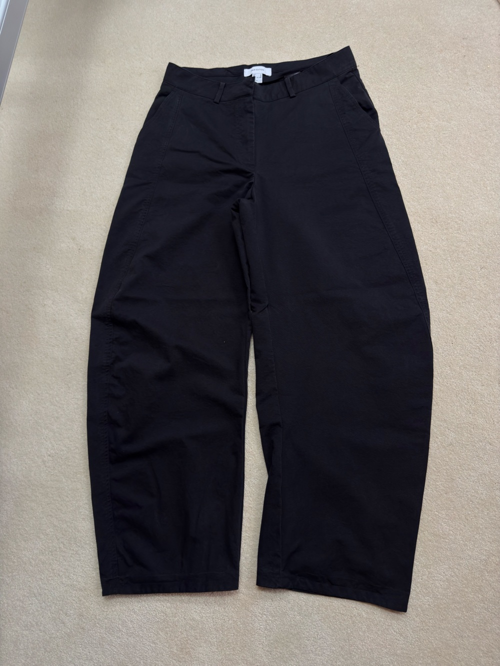 H&M Black Oversized Barrel Pants – Size 10 - Picture 2 of 7